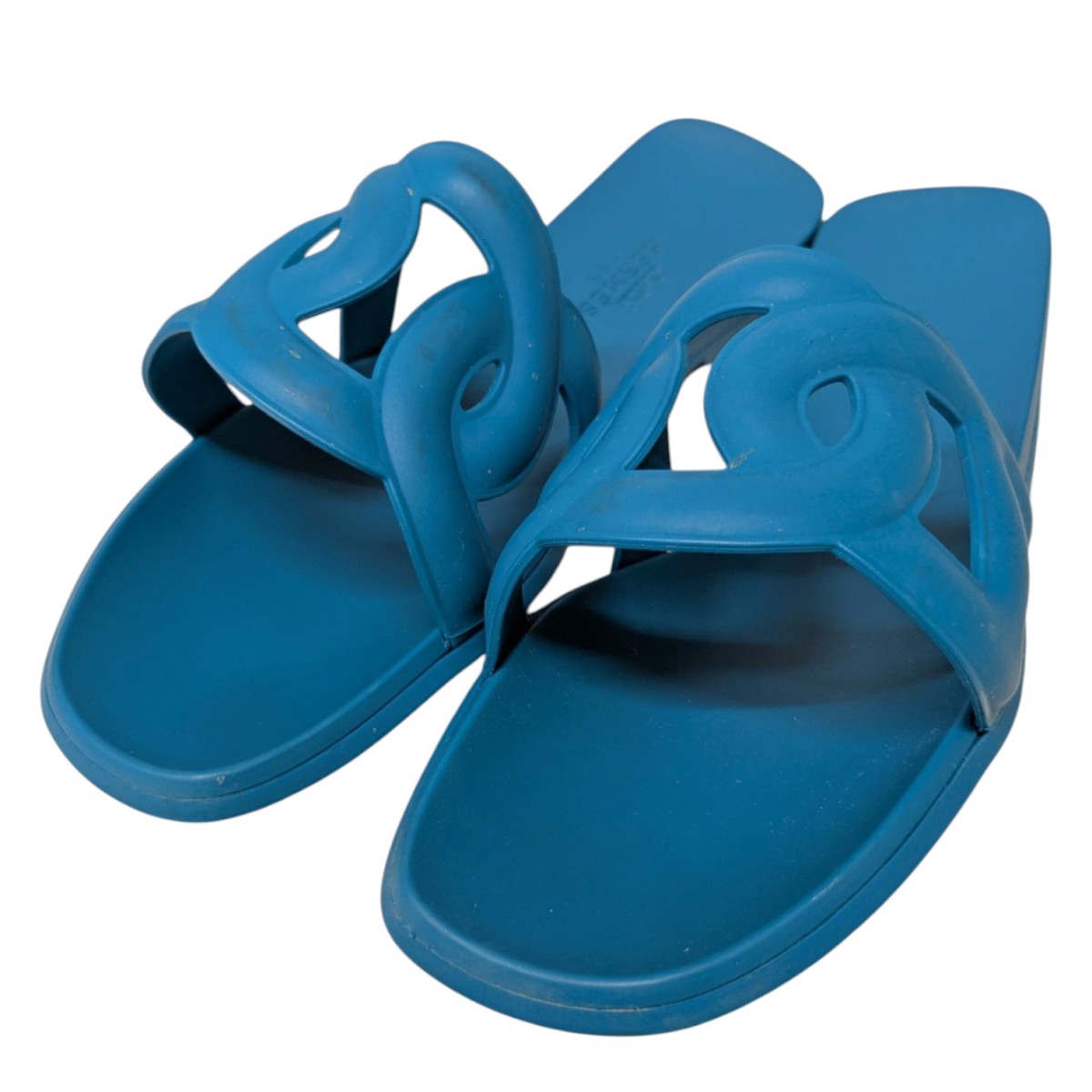 エルメス　アロハ　サンダル　36 エルメス ラバー サンダル 36 レディース ブラック アロハ