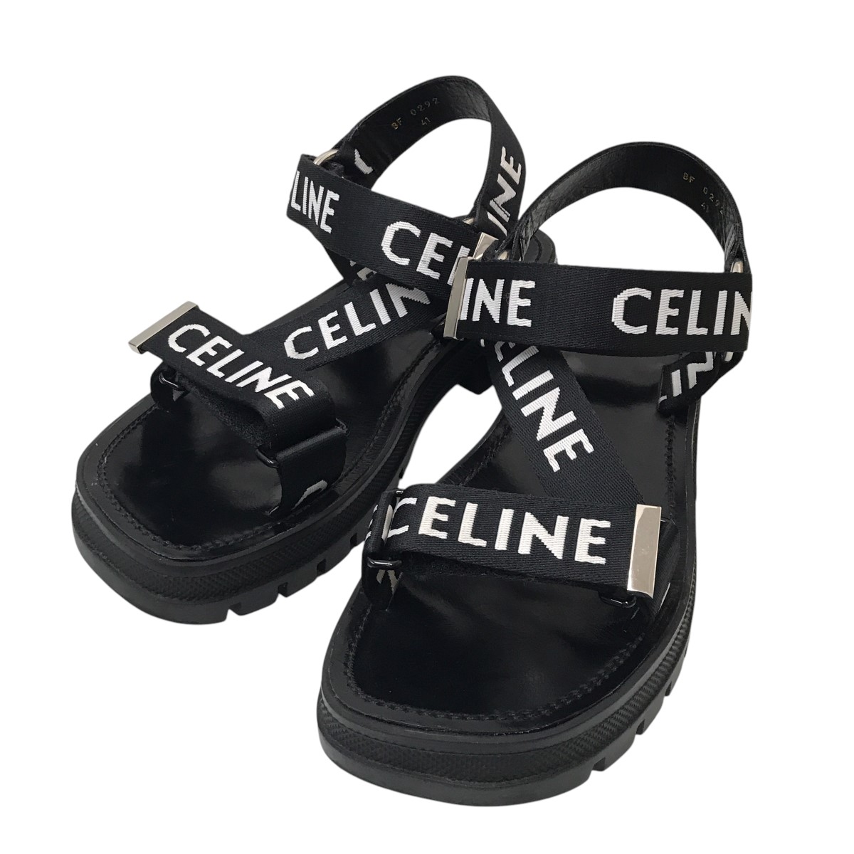 【CELINE直営】人気商品もセール！STRAPPY サンダル 40 CELINE直営】人気商品もセール！STRAPPY サンダル 40 BLACK 靴