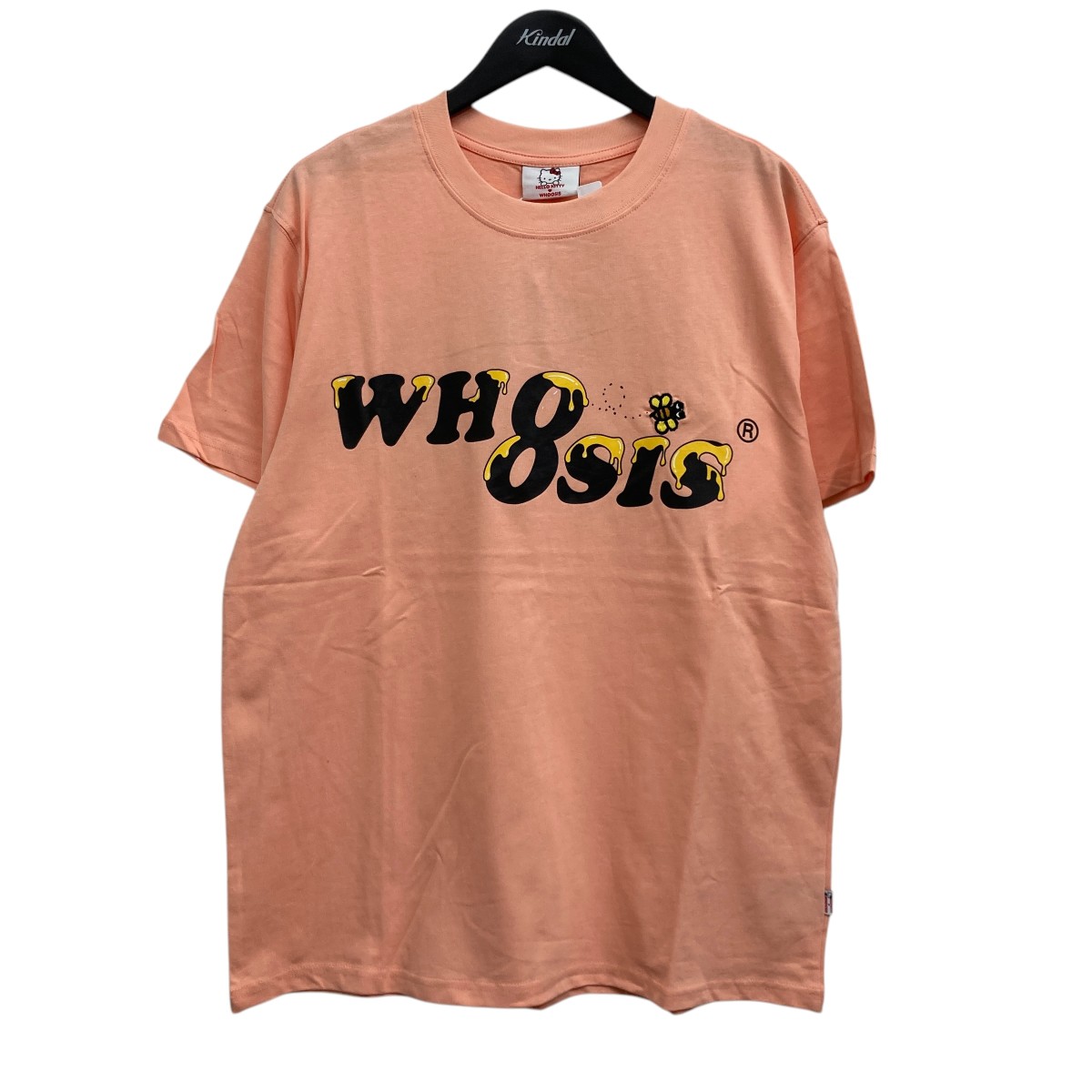 【中古】 WHO OSIS　 プリントTシャツ ピンク サイズ：L 【260326】（フーオシス）