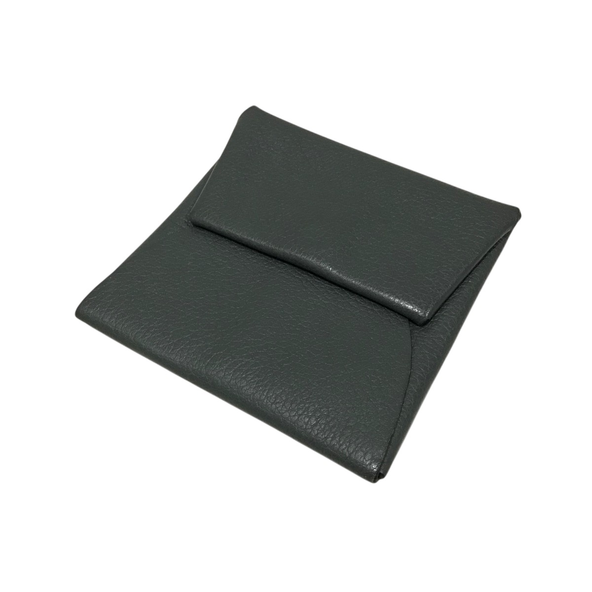 【中古】HERMES B目じるし 【バスティア】 コインケース 薄墨色緑であること 【210625】（エルメス）
