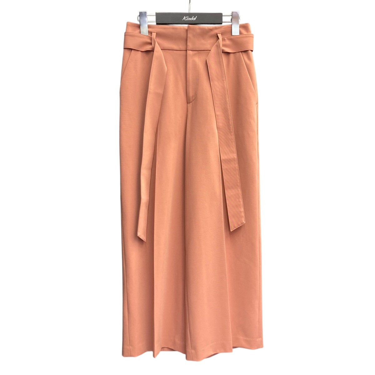 【中古】 ANAYI　 ベルテッドワイドスラックス 101927-12-100-41-360 ピンク サイズ：36 【210326】（アナイ）
