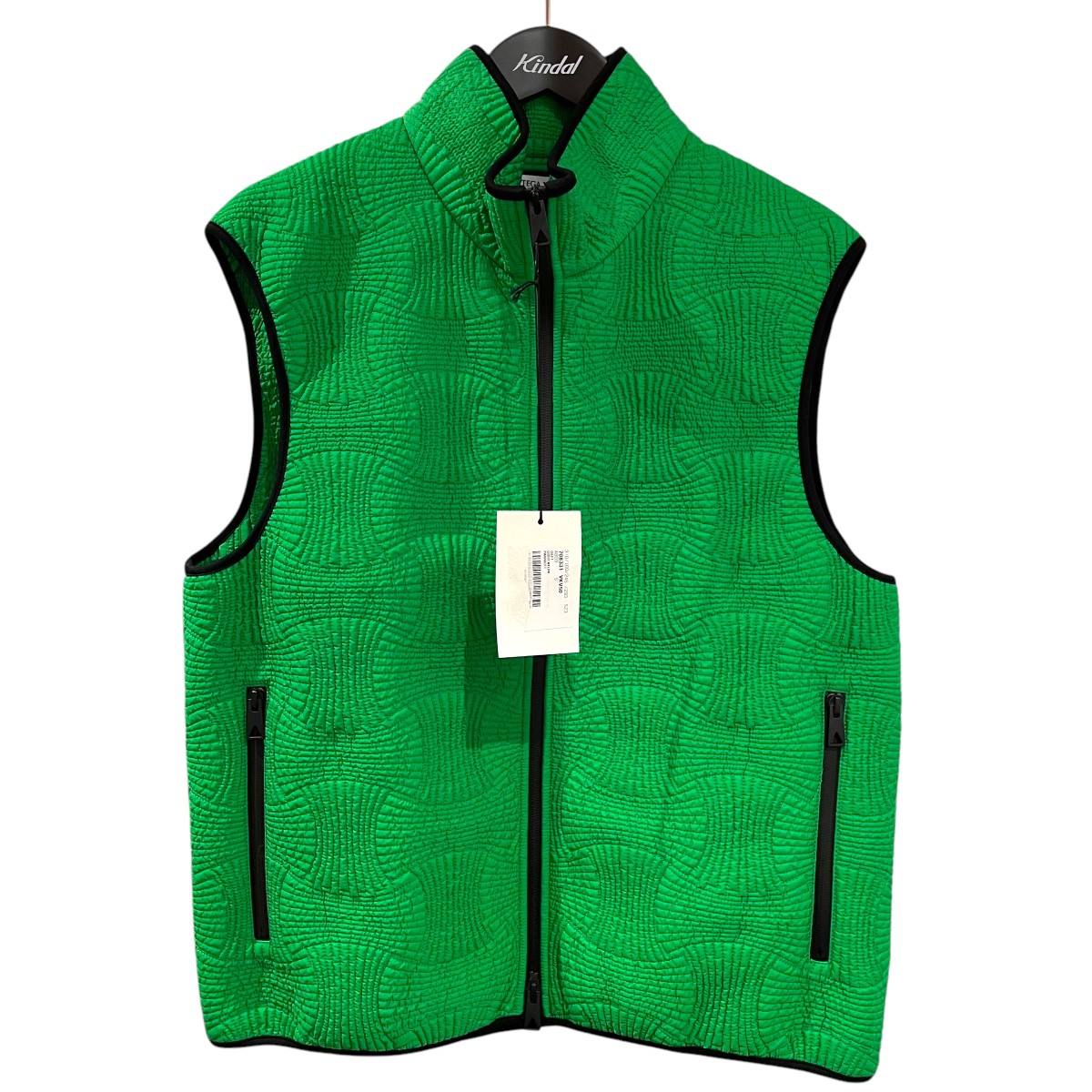 【中古】BOTTEGA VENETAジップアップベスト 708331 VKV50 グリーン サイズ:SIZE S【価格見直し】|ブランド古着のカインドオル
