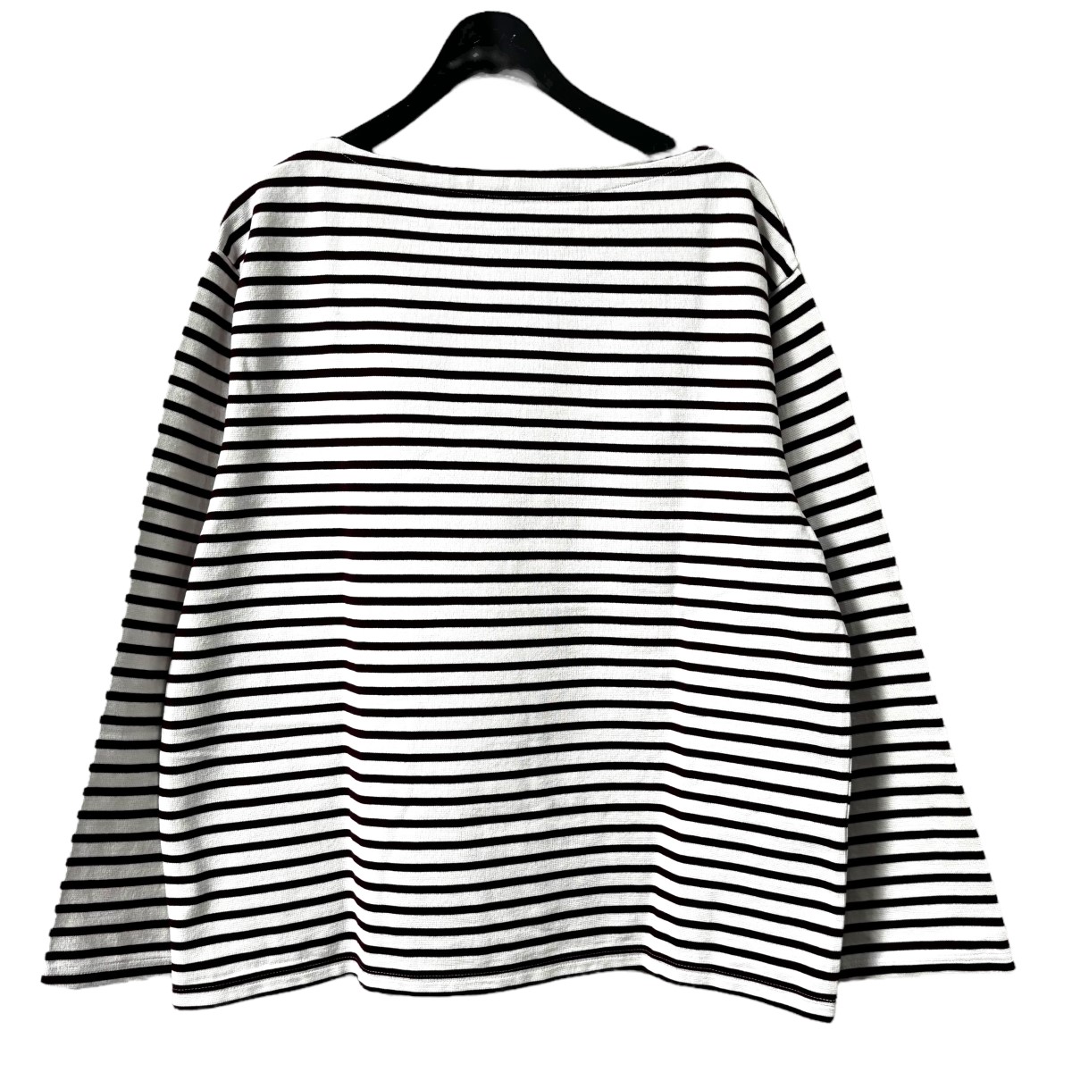 【中古】 LENO 22AW BASQUE SHIRT ボーダーバスクシャツ H2202 CS002 アイボリー サイズ：0 【価格見直し】