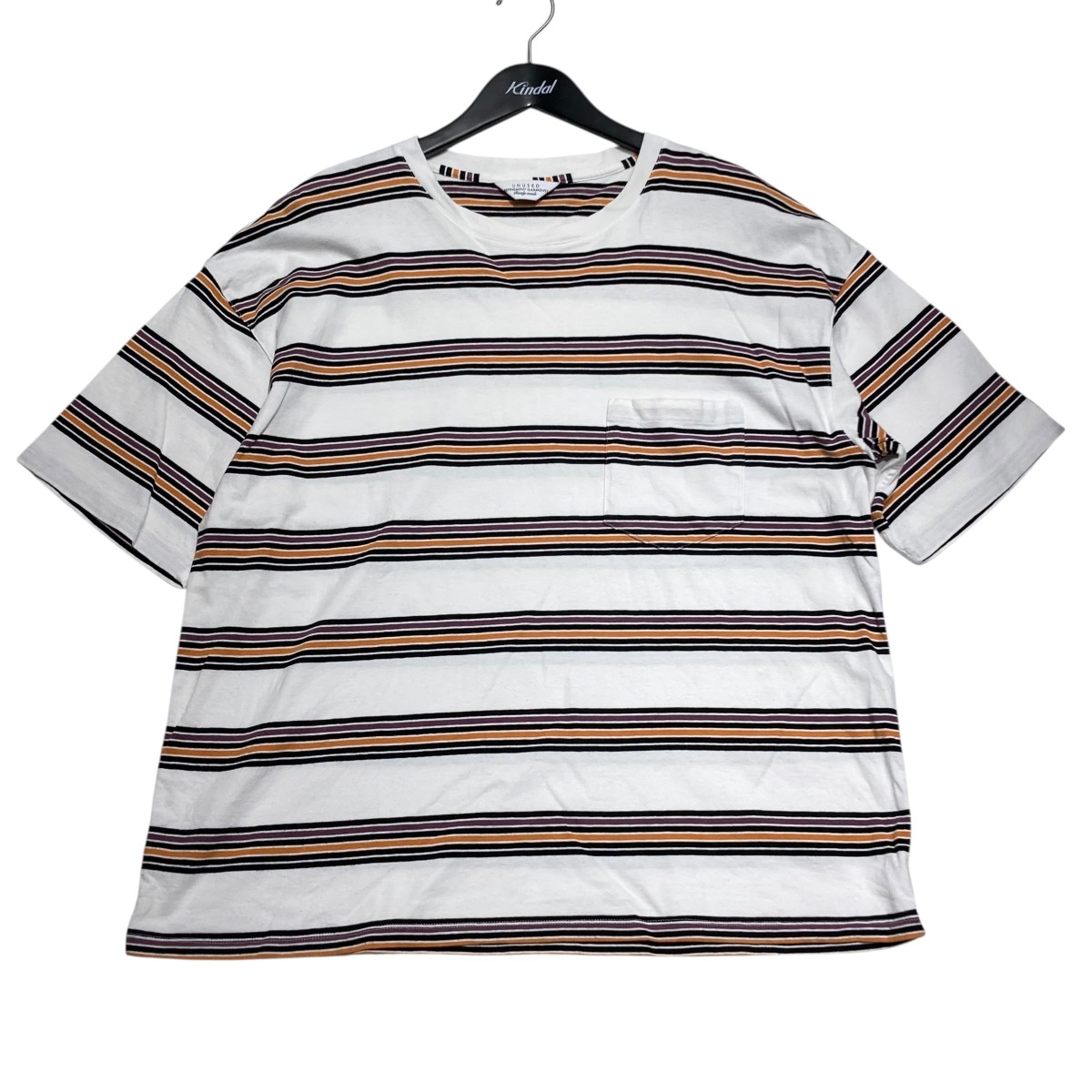 【中古】 UNUSED ボーダー 半袖Tシャツ US1728 マルチカラー サイズ：2 【価格見直し】