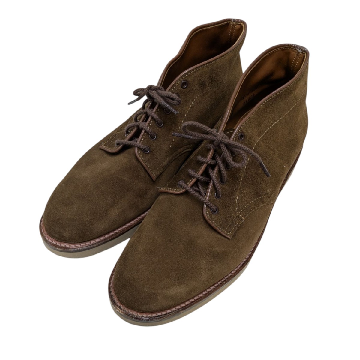 【中古】\u003cBR\u003eALDEN\u003cBR\u003eN1803 SNUFF SUEDE 6-EYE CHUKKA BOOT スウェードブーツ 赤銅色 大きさ：9 1/2\u003cBR\u003e【必要経費思いかえす】