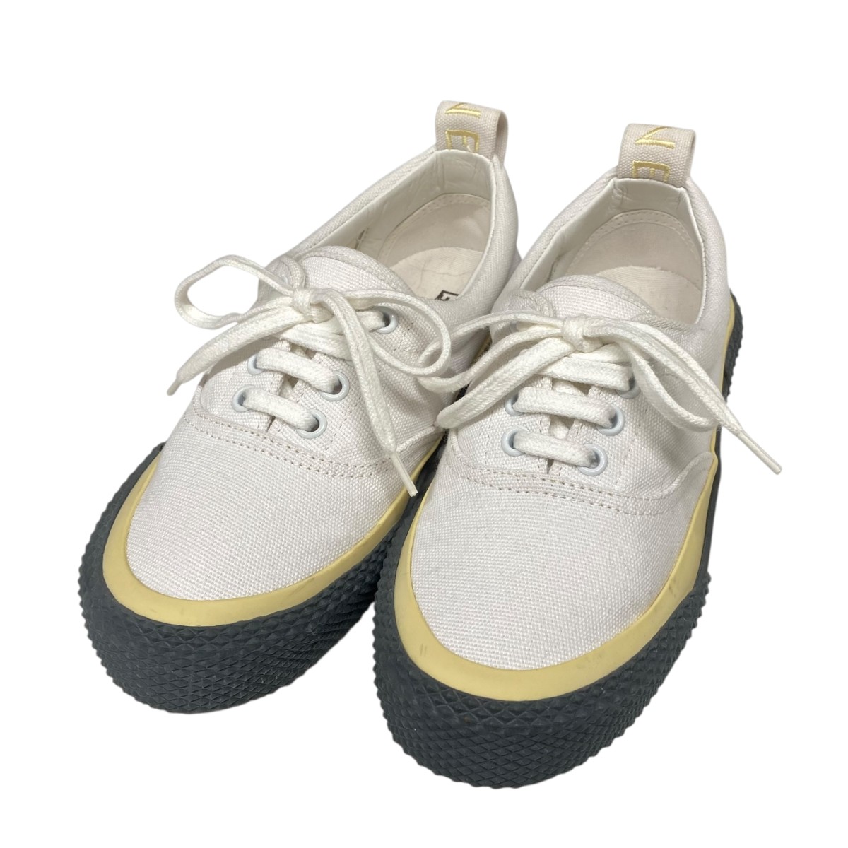 【中古】 CELINE 180° キャンバススニーカー ホワイト サイズ：35 【価格見直し】