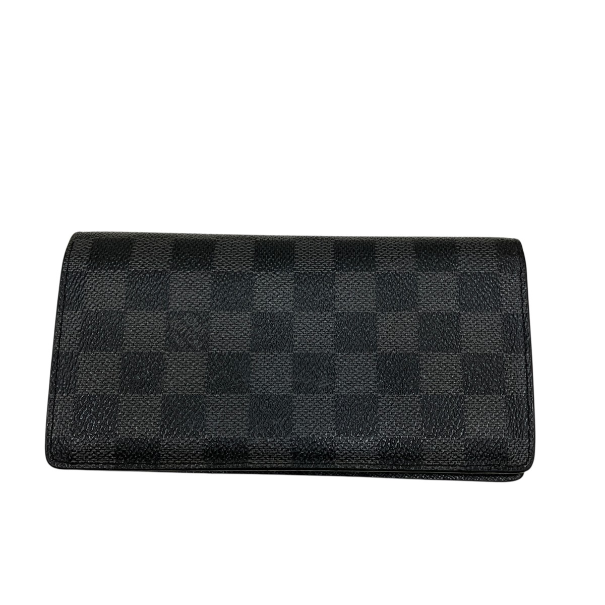 【中古】LOUIS VUITTON ダミエ・グラフィット 長紙入れ M62665 黒いこと 【250625】（ルイヴィトン）