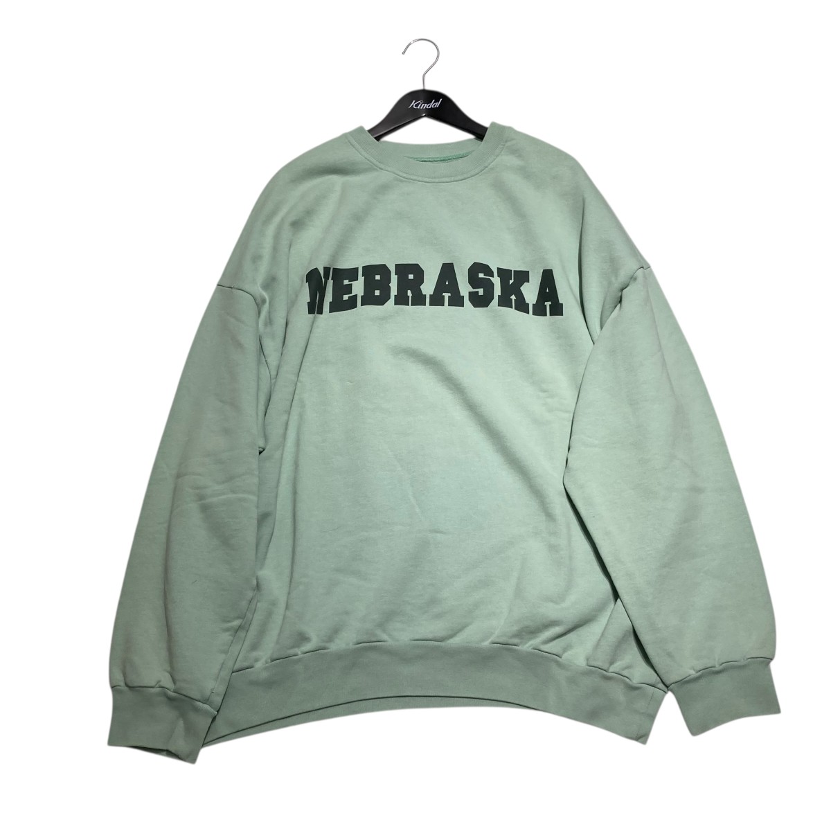 【中古】 RAF SIMONS 21SS 25周年記念 Sweater With NEBRASKA クルーネックスウェット ミントグリーン サイズ：2 【価格見直し】