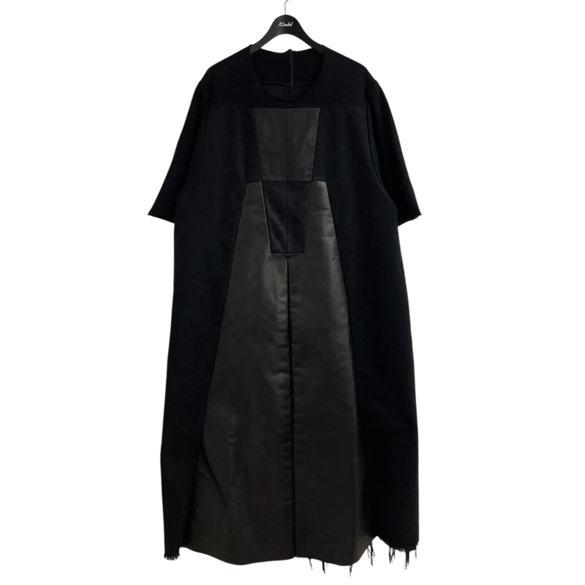 *RICK OWENS* コットンローブ ワンピース ボディコン ブラック 8045001045089_1.jpg