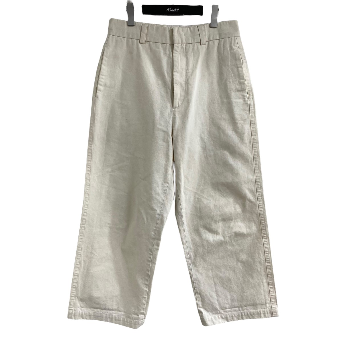 【中古】\u003cBR\u003eJIL SANDER\u003cBR\u003eコットンワイドパンツ 白いこと 大きさ：46\u003cBR\u003e【必要経費思いかえす】