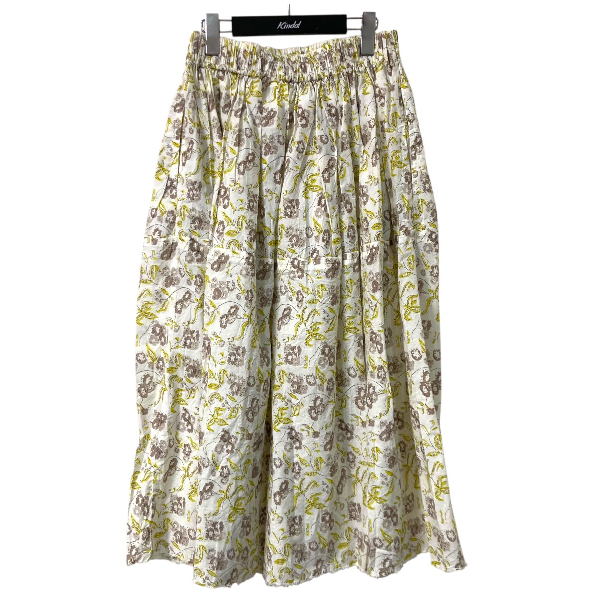 【中古】TAO COMME des GARCONS24SS 花柄フレアロングスカート TM S004 アイボリー サイズ：Free【価格見直し】｜ブランド古着のカインドオル
