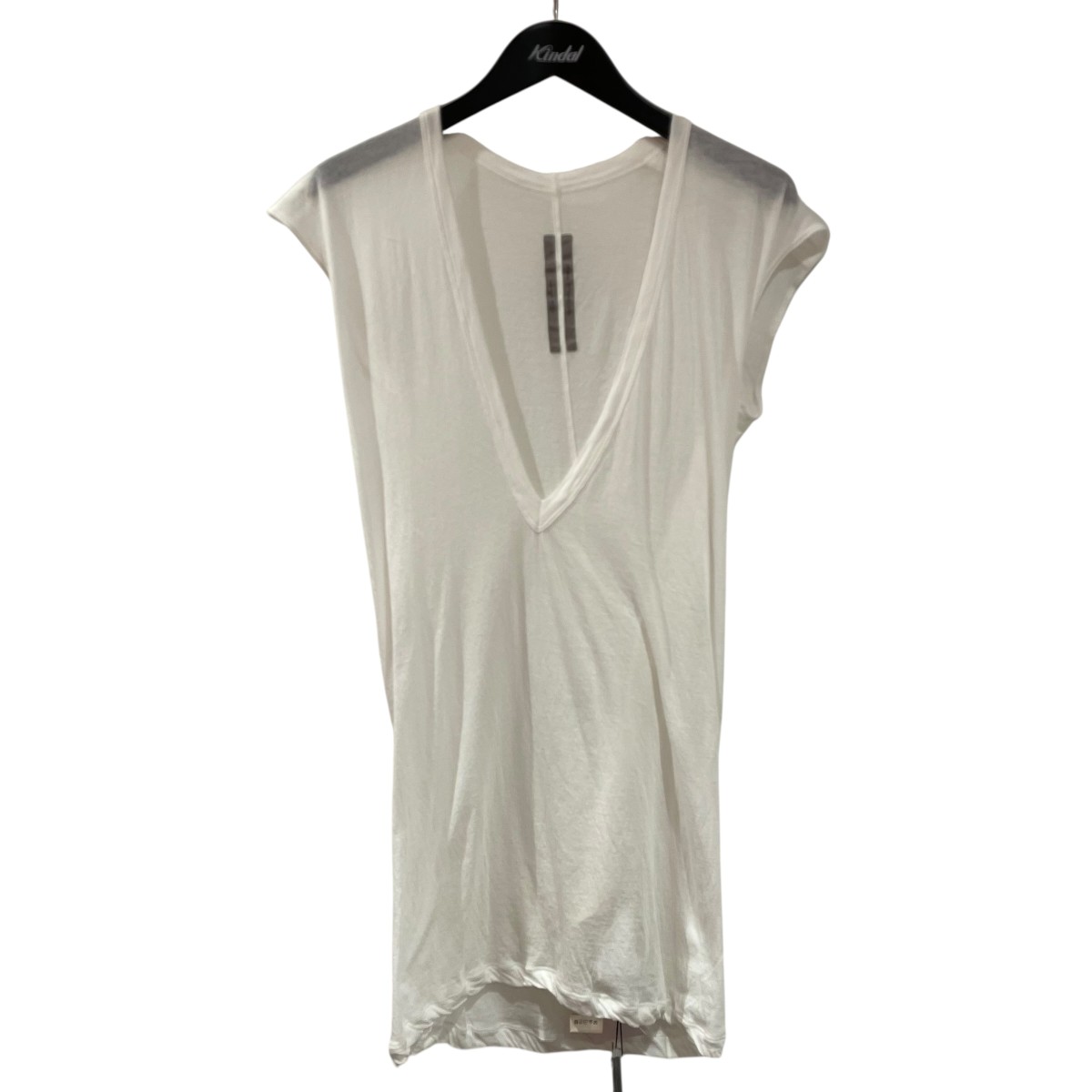 RICK OWENS 24AW Vネックロング丈ノースリーブトップス RICK OWENS 24AW Vネックロング丈ノースリーブトップス