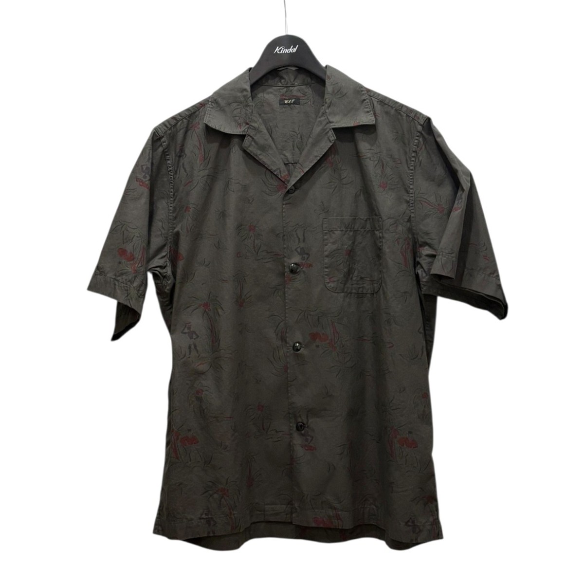 【中古】 Wild Life Tailor　 アロハシャツ GPG-45070-A カーキグレー サイズ：M 【270625】（ワイルド ライフ テーラー）