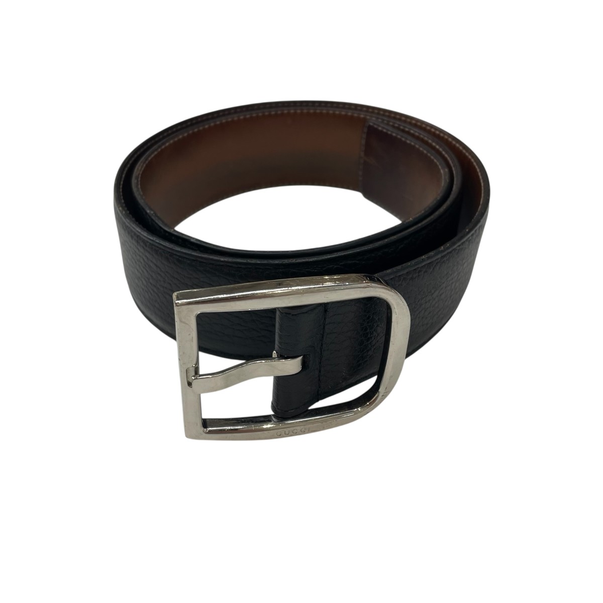 楽天市場】GUCCI グッチ ロゴ レザー ベルト ダークブラウン 茶