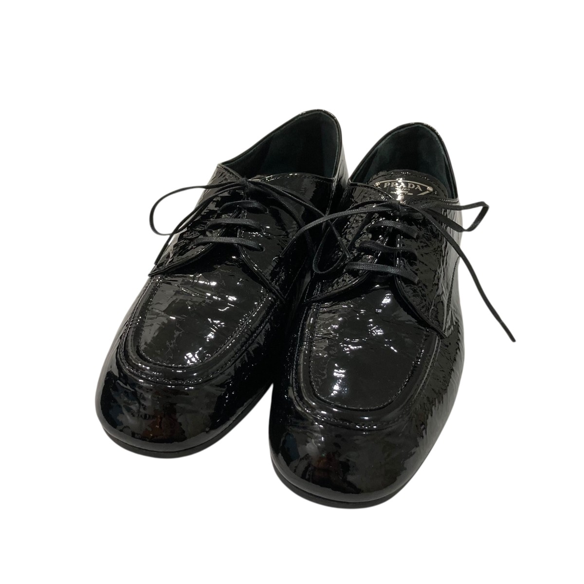 【美品】PRADA ブラック フラットシューズ 楽天市場】【中古】PRADA 13AW タンクソールシューズ ブラック