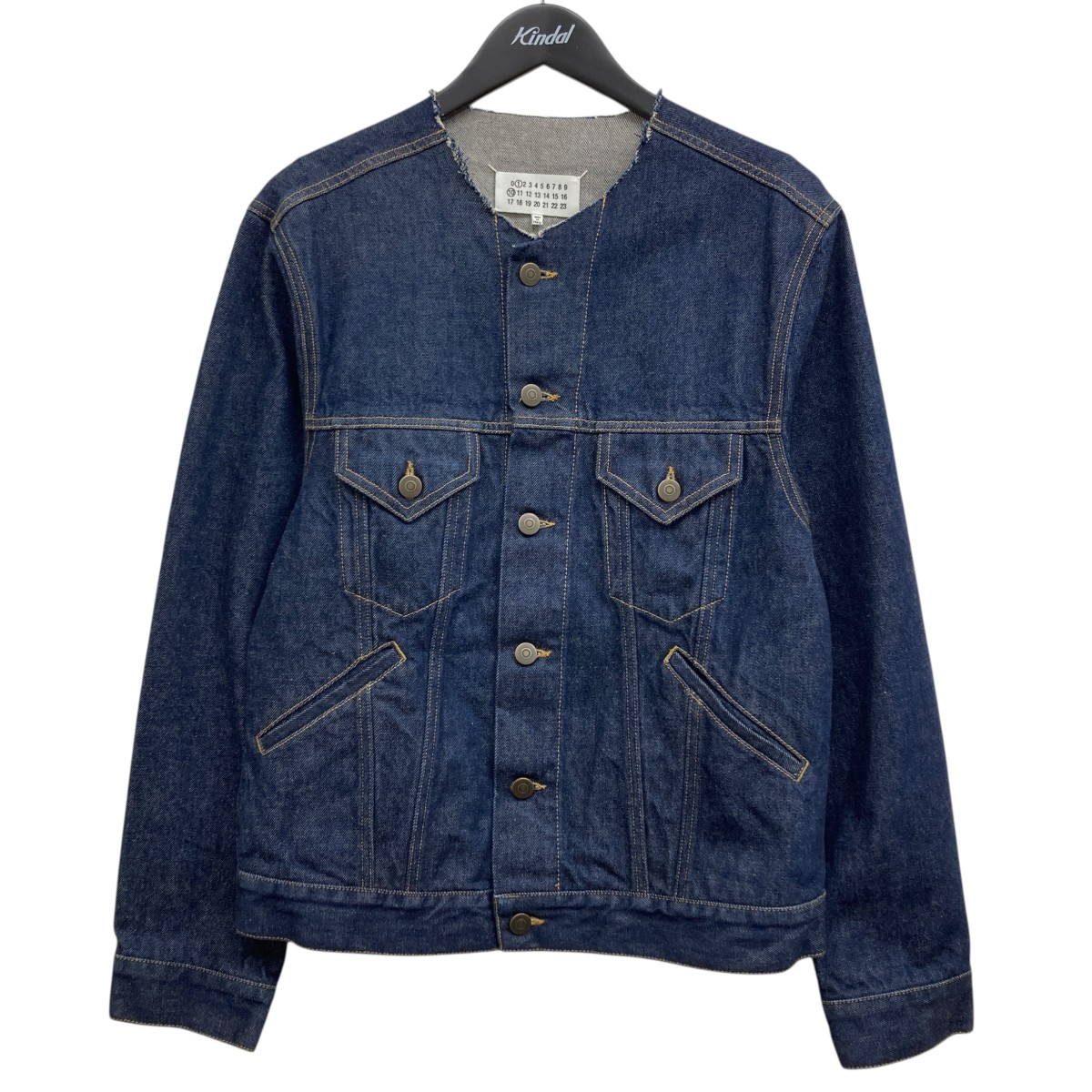 美品 メゾンマルジェラ ペンキデニムジャケット 44　ライダース バッグ プラダ Maison Margiela メゾン・マルジェラ オーバーサイズ デニム