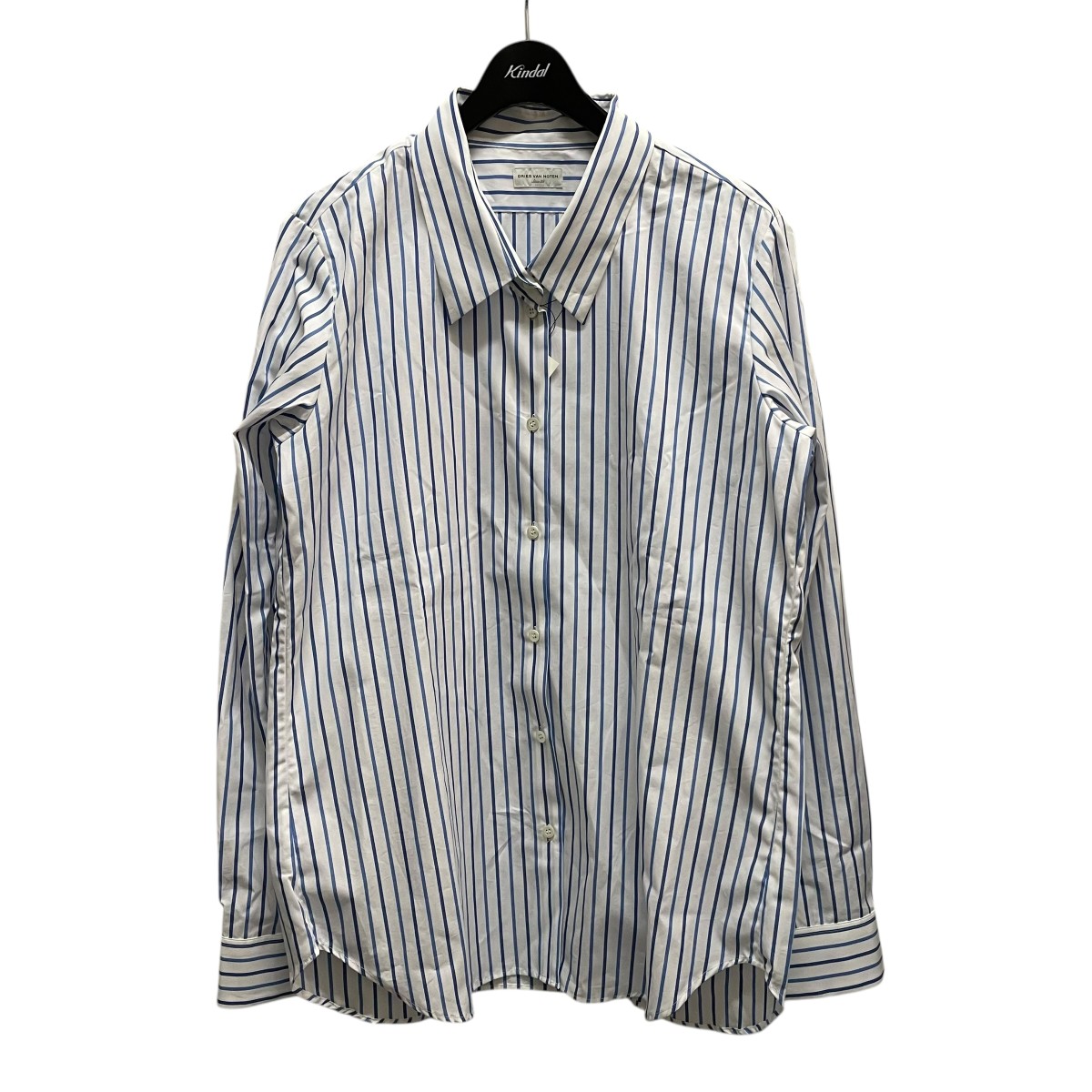 Dries Van Noten グレー/黒 ボタンシャツ 44 DRIES VAN NOTEN】SS24 ボクシー レーヨン シャツ 送料関税込