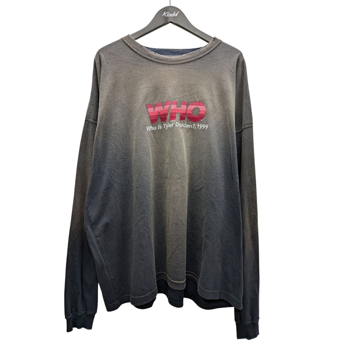 【中古】 DAIRIKU　 WHO vintage theme tee ロングスリーブカットソー 24AW C-16 グレー×ネイビー 【300625】（ダイリク） 16,462円