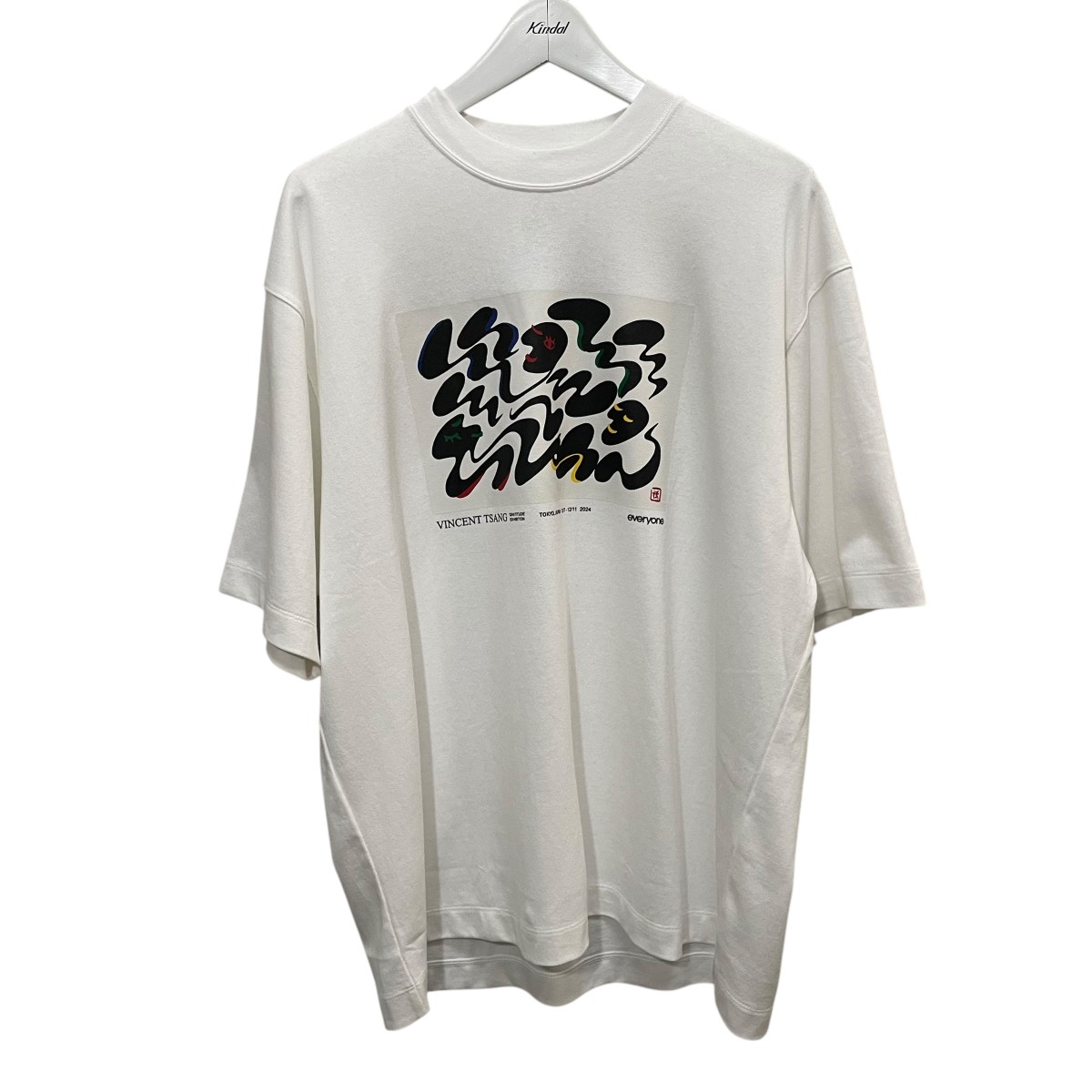 【中古】\u003cBR\u003eeveryone\u003cBR\u003eVINCENT TSANG GRATITUDE S S TEE 刷り上げるティーシャツ EV23-CS06 白いこと 大いさ：L\u003cBR\u003e【必要経費思いかえす】 メンズファッション-Tシャツ・カットソー