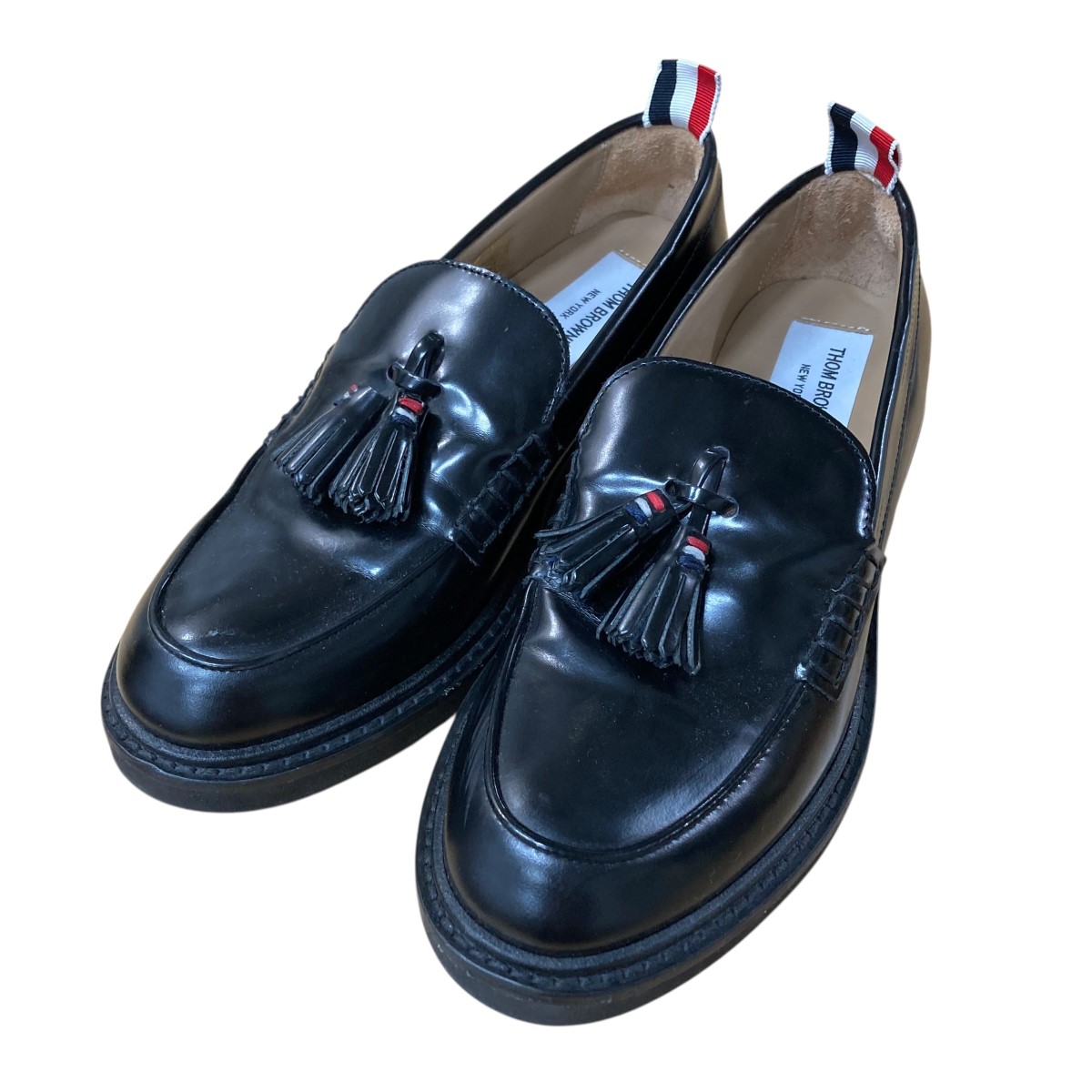 トムブラウン パテントローファー 37 黒 THOM BROWNE 未使用品 楽天市場】THOM BROWNE トムブラウン Pebble Grain Penny Loafar