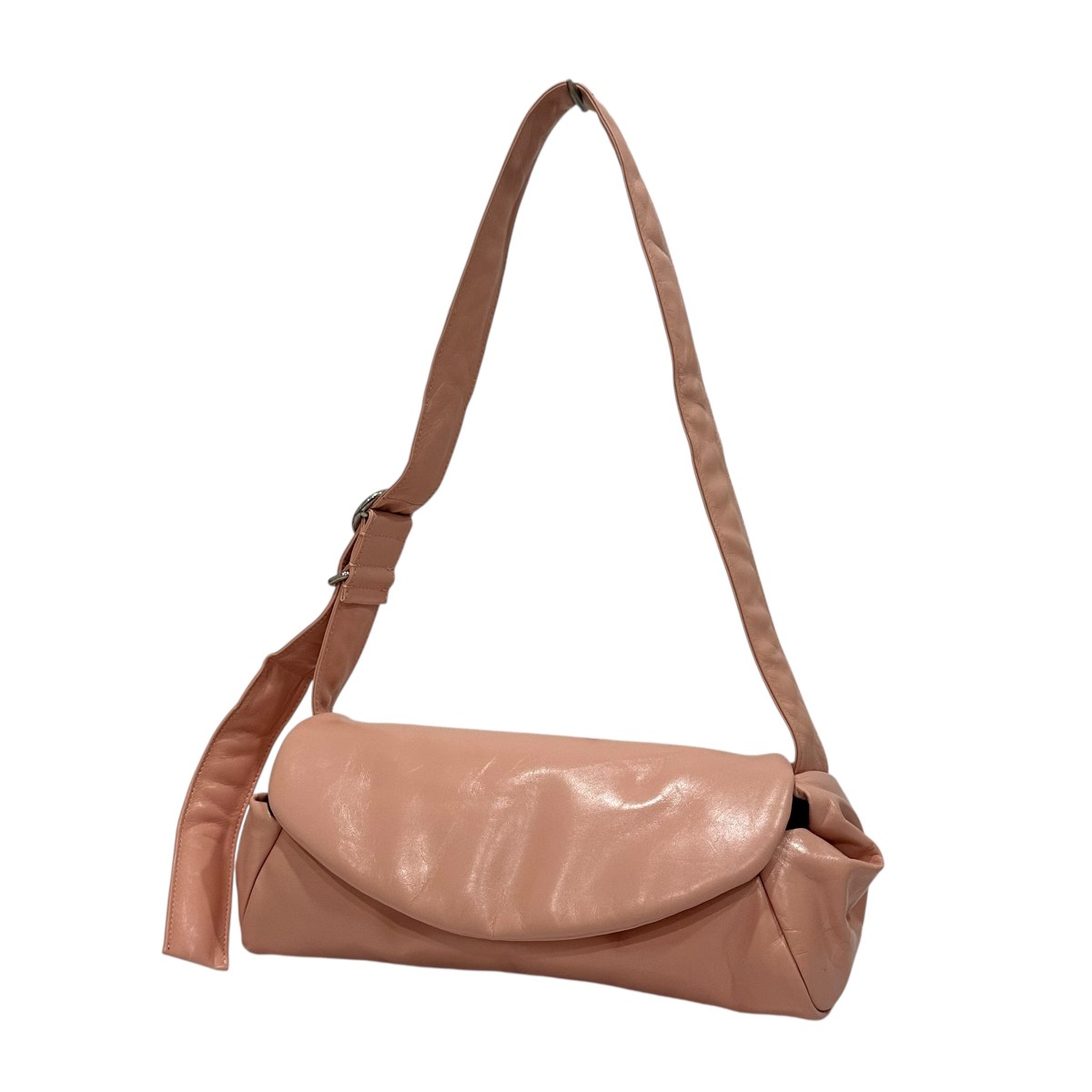 【中古】 JIL SANDER CANNOLO GRANDE PADDED ショルダーバッグ ピンク 【価格見直し】