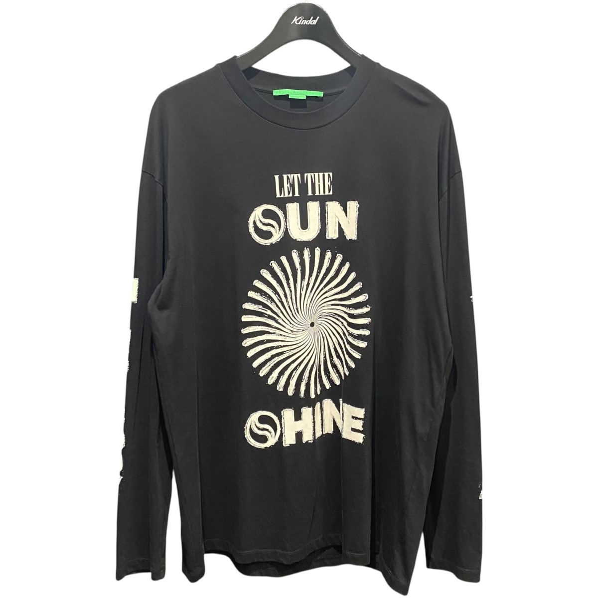 【中古】 STELLA McCARTNEY LET THE SUN SHINE長袖Tシャツ 6J0161 3SPY40 ブラック サイズ：L 【価格見直し】
