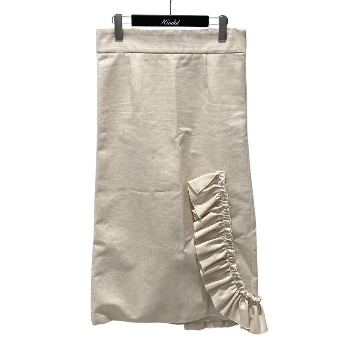 【中古】 MIU MIU ロングスカート M61407 ベージュ サイズ:42 【価格見直し】