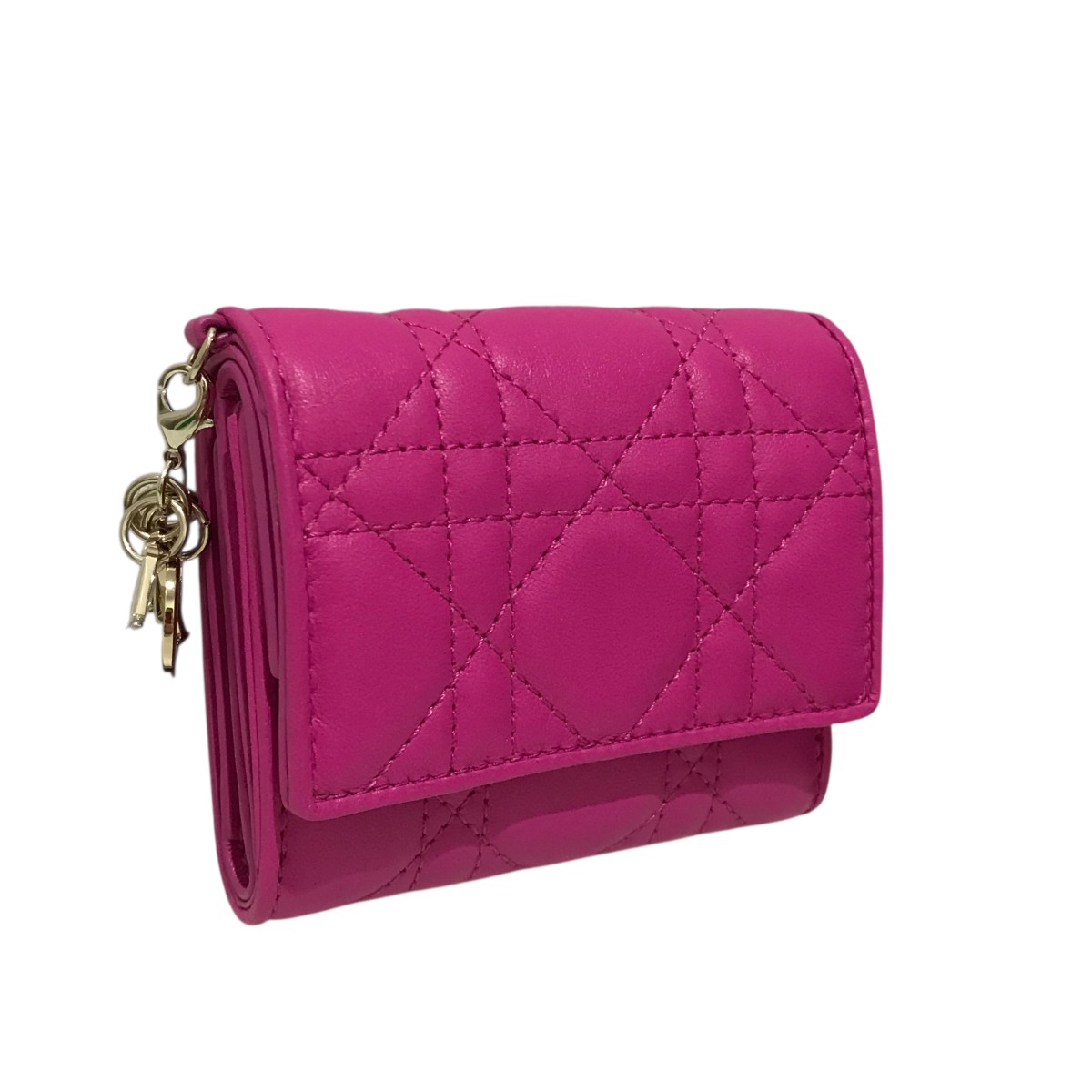 極美品 クリスチャンディオール 財布 ウォレット ハートトロッター ピンク 極美品 クリスチャンディオール 財布 ウォレット ハートトロッター