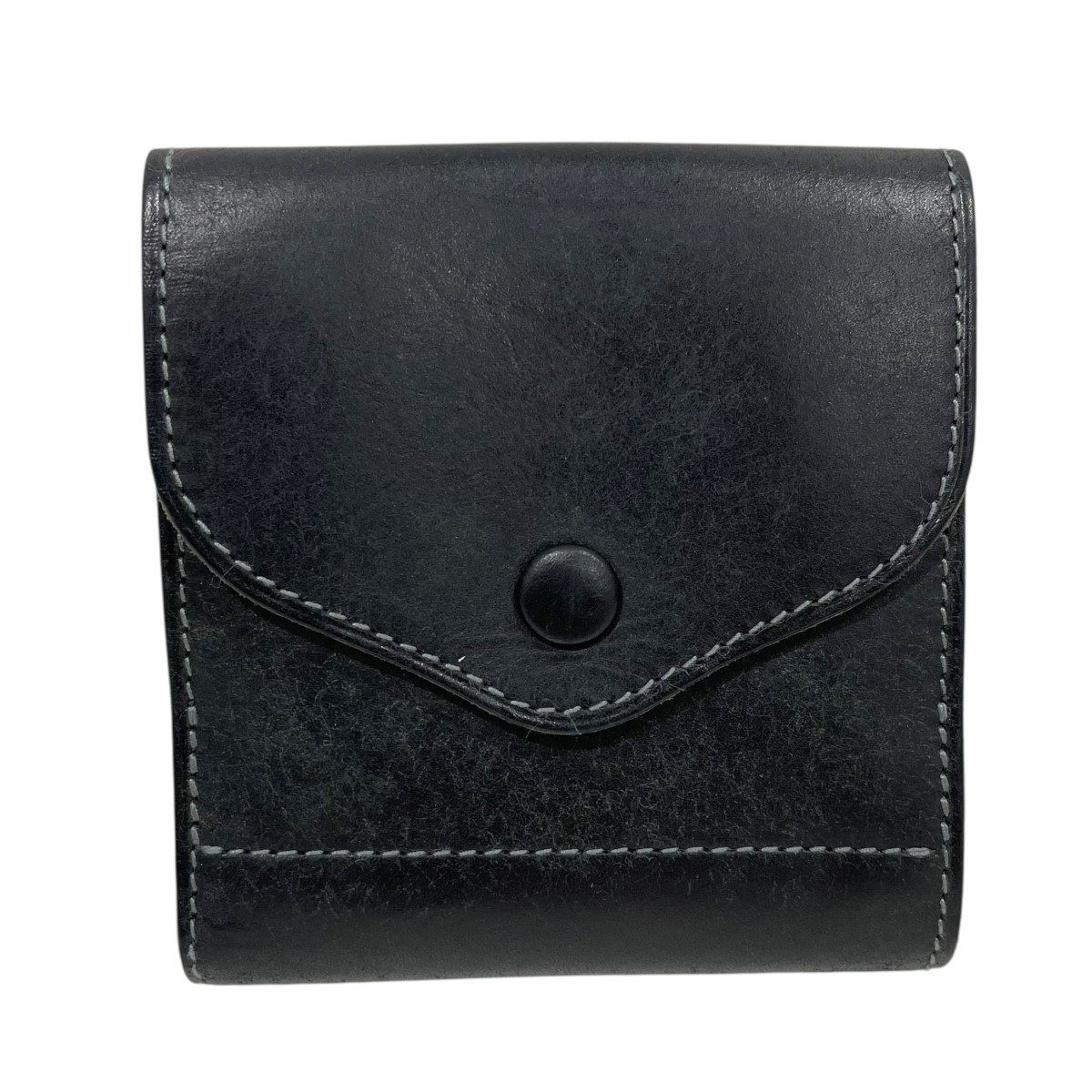 rats ラッツ　コンパクトウォレット　レザー　ブラック RATS - SHORT LEATHER WALLET (BLACK) / ポーター コラボレザー