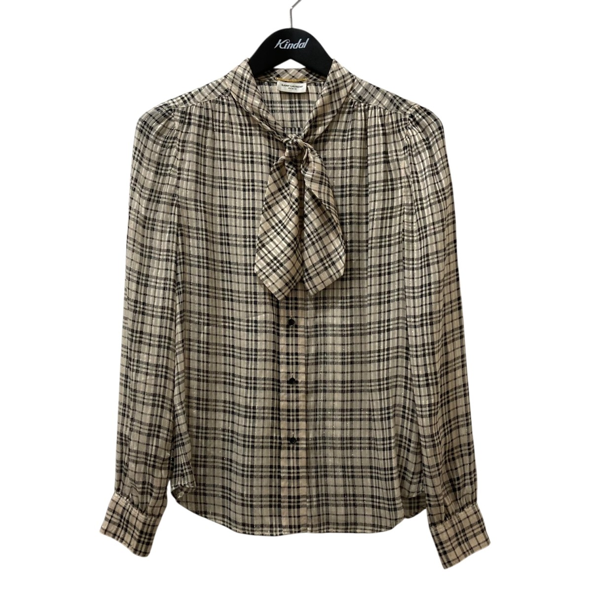 楽天市場】【中古】SAINT LAURENT PARISシルク フリルフローラル