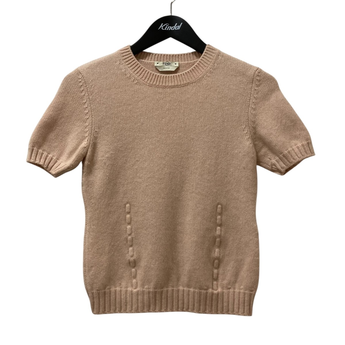 Fendi FFロゴ 半袖ニット サイズ38 FENDI】フェンディ『FFロゴ ズッカ柄 半袖ニット size38』FZY934