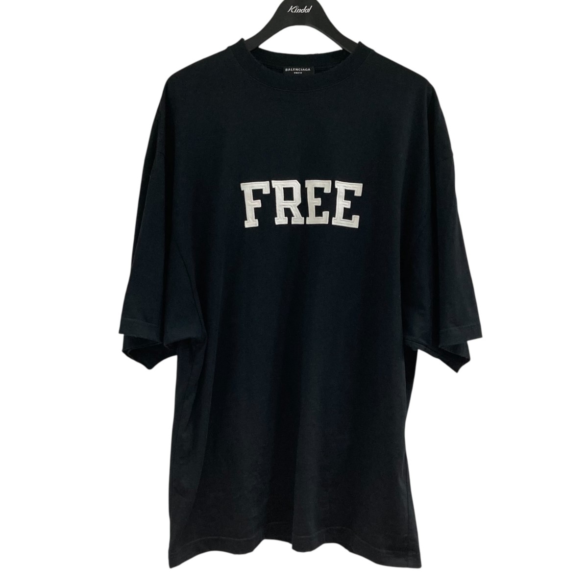 【BALENCIAGA】I love Paris オーバーサイズTシャツ ブラック Women's I Love Paris & Balenciaga Cropped T-shirt Oversized