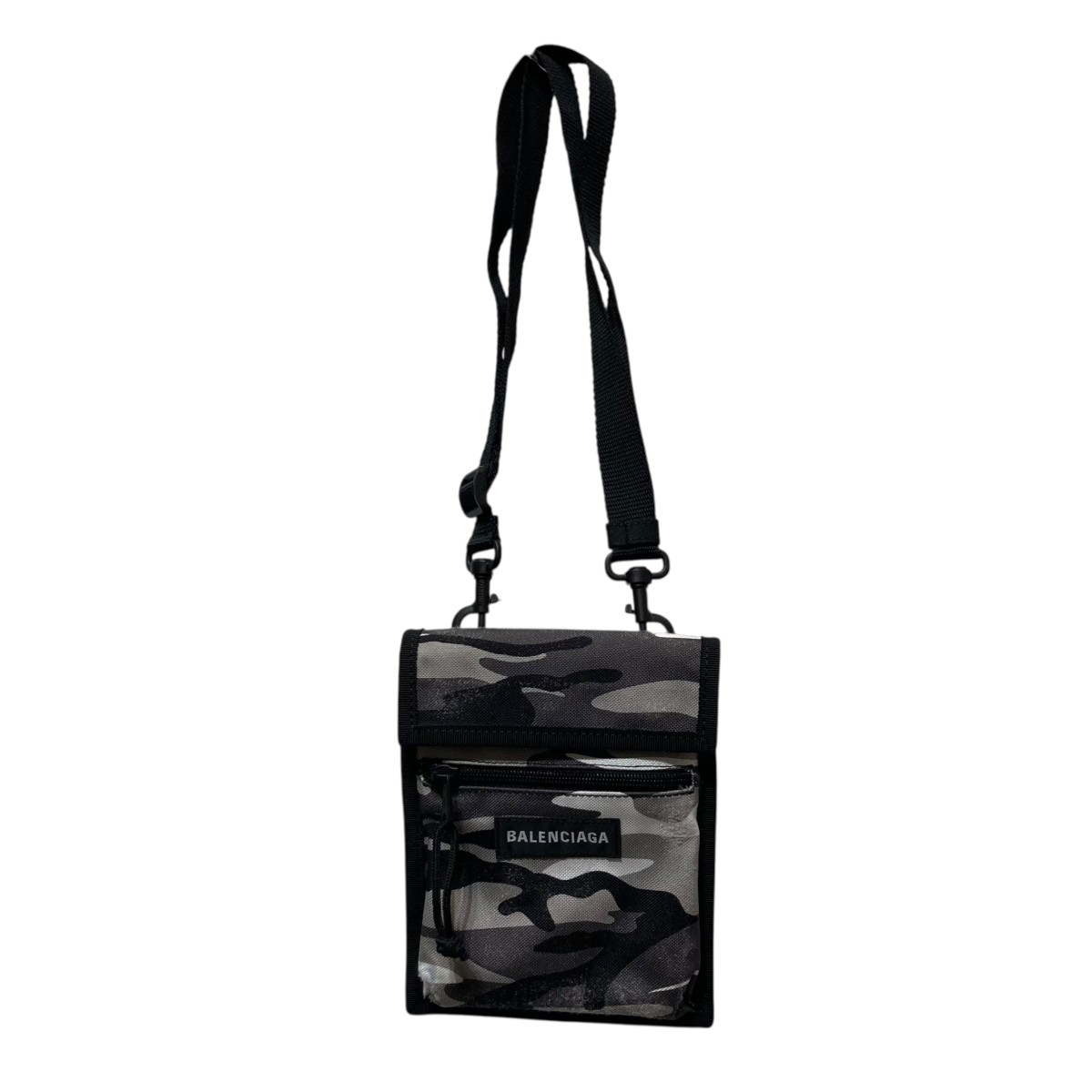 【中古】 BALENCIAGA エクスプローラーショルダーバッグ グレー 【価格見直し】