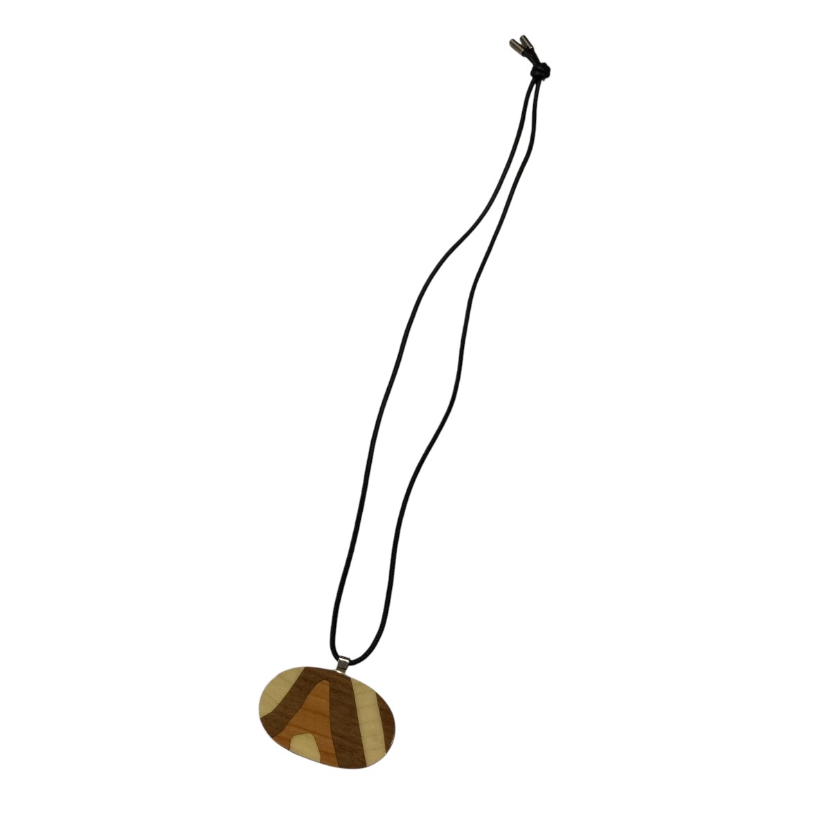 【中古】\u003cBR\u003eLOEWE\u003cBR\u003eWOODEN NECKLACE 首飾り 赤銅色×ベージュ\u003cBR\u003e