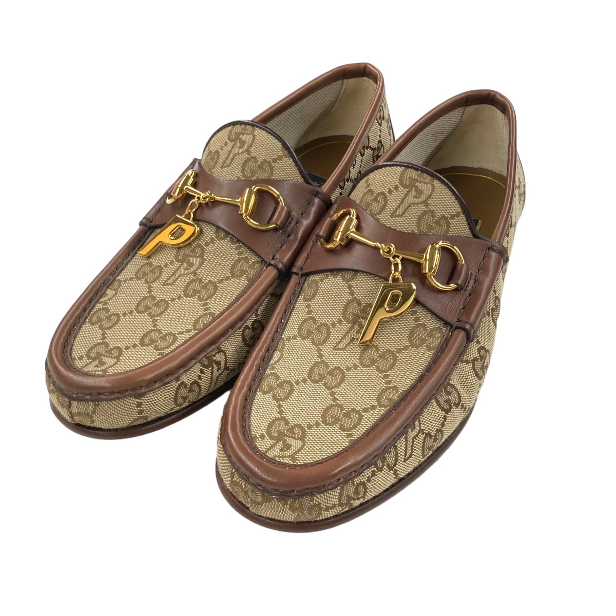 まこ様 GUCCI ビットローファー　GGロゴ GUCCI - Gucci スタッズ /ビットMen's ローファー 未使用 27.0の