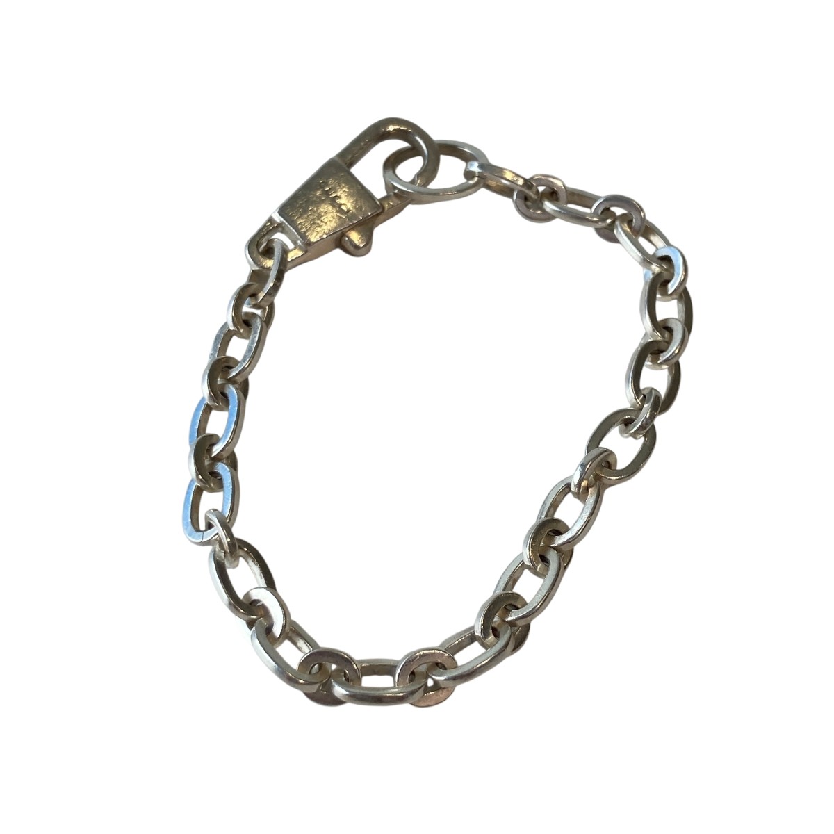 GUCCI 新品同様品　G刻印スクエアチェーンブレスレット　925 刻印19 楽天市場】【中古】GUCCI | グッチ スクエアリンクチェーン