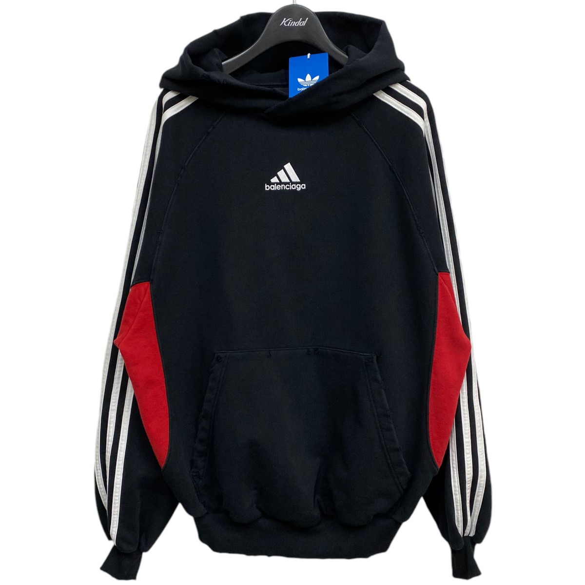 BALENCIAGA バレンシアガ/adidasコラボ23SSビッグシルエットスウェットフーディー/L/レディースインナー/ABランク/92【中古】 BALENCIAGA バレンシアガ/adidasコラボ23SSビッグシルエット