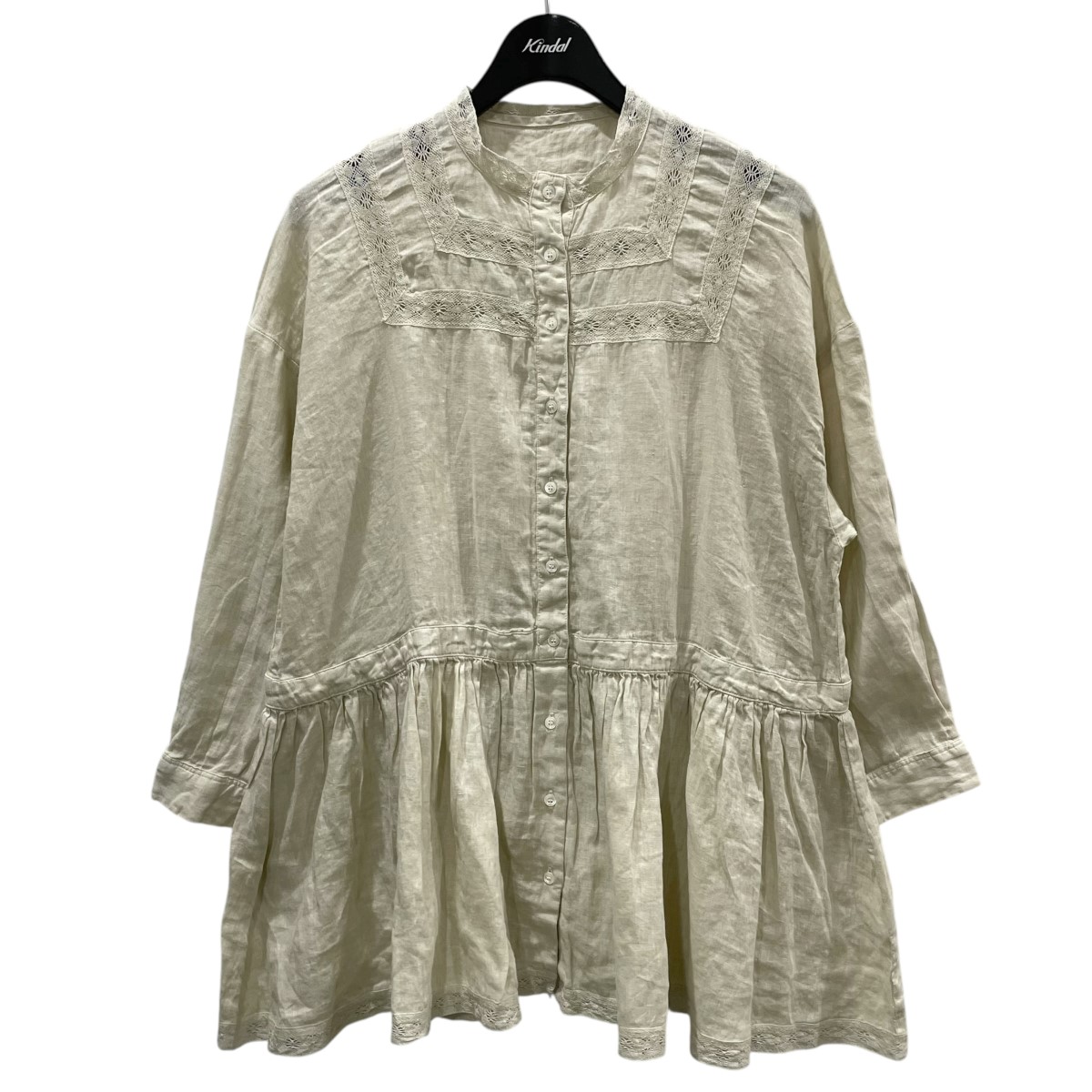 楽天市場】【中古】nest Robe リネンラミーフリルカラーブラウス