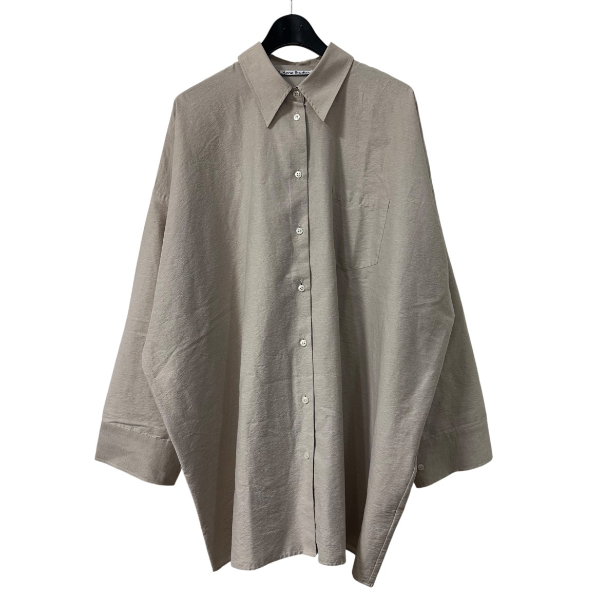 アクネ スティディオス Jacui Pop Cotton-poplin Shirt Dress コットンポプリンドレス長袖シャツ JACUI POP PSS18 ホワイト レディース Acne Studios - Acne Studios アクネ ストゥディオズ Jacui Pop