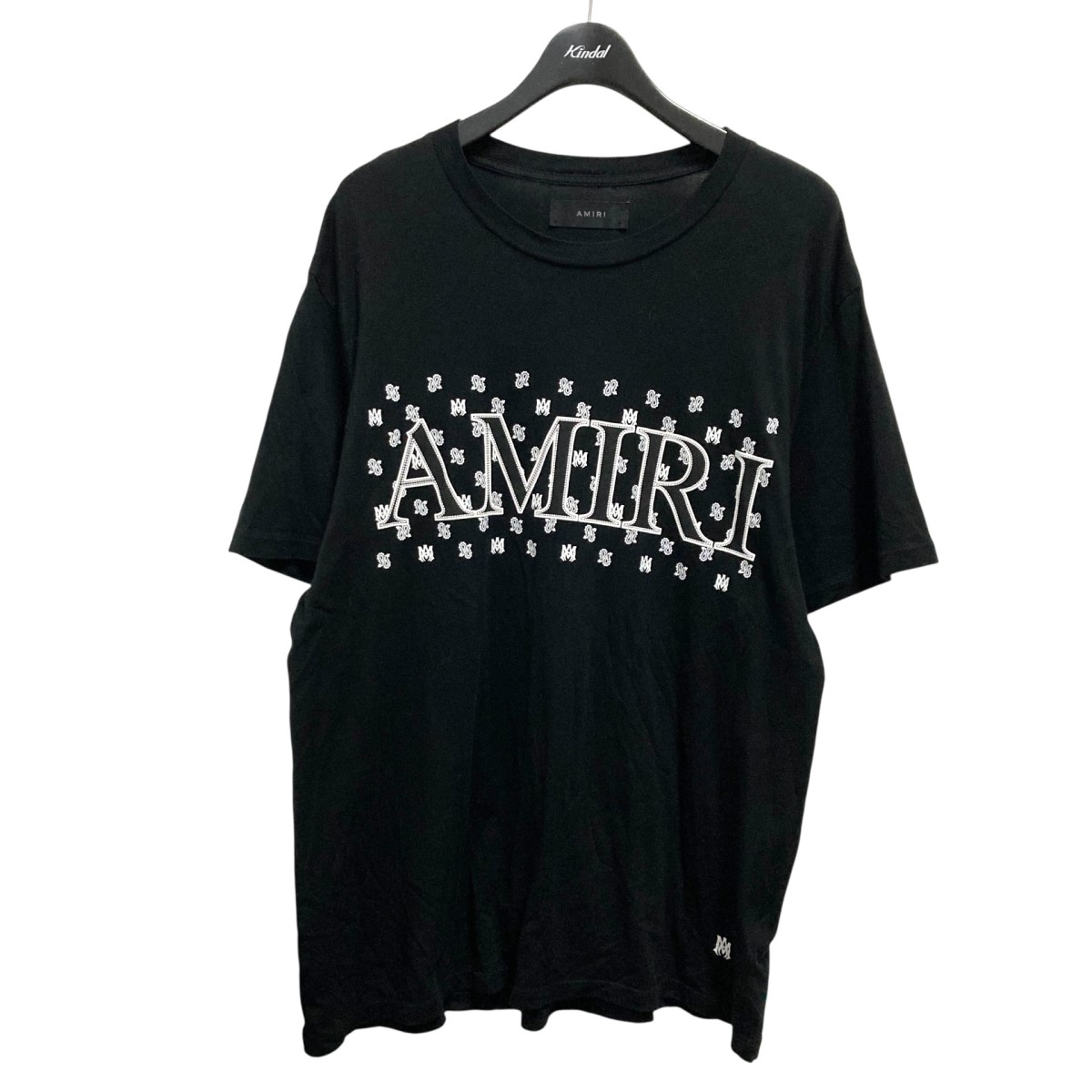 AMIRI◆Airbrush ロゴ クルーネック 半袖 Tシャツ 黒 関送料込 AMIRI ロゴ Tシャツ | ブラック | FARFETCH JP