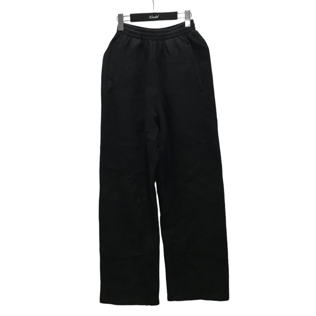 【中古】 BALENCIAGA 汚れ加工フリースパンツ ブラック サイズ：XS 【価格見直し】