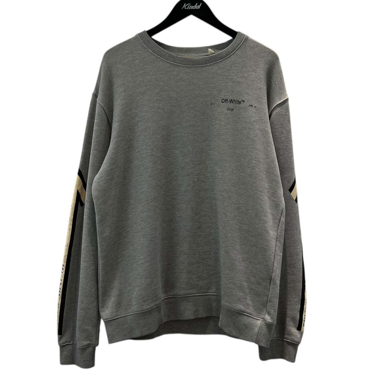 楽天市場】【中古】OFFWHITE プリントクルーネックスウェット