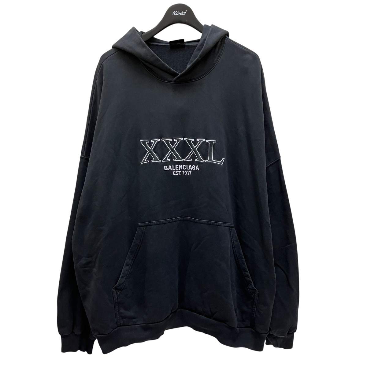 楽天市場】【中古】BALENCIAGABlack Logo Medium Fit Hoodie