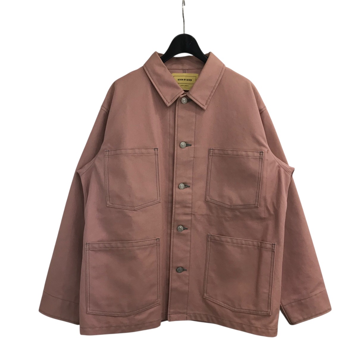 SEVEN BY SEVEN カバーオール Mサイズ SEVEN BY SEVEN＞LEATHER MICHIGAN CHORE COAT/カバーオール