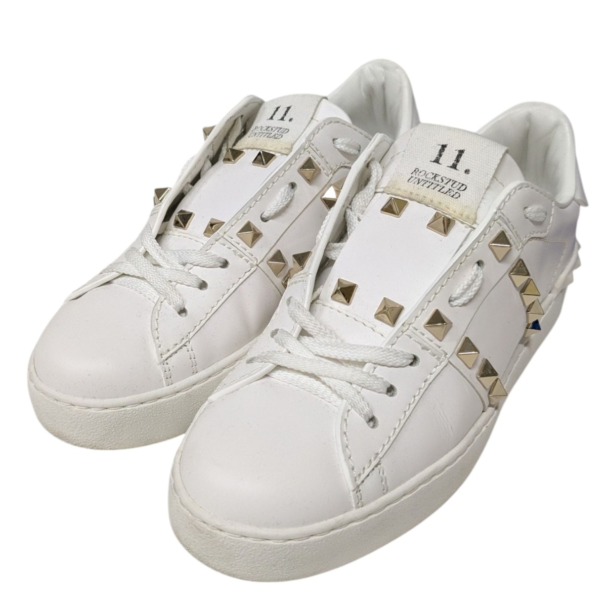 VALENTINO ホワイト スニーカー サイズ41 VALENTINO ホワイト Vロゴ スニーカー 41 日本サイズ26cm相当
