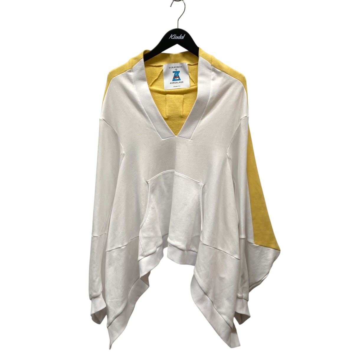 【中古】\u003cBR\u003eANREALAGE×DORAEMON\u003cBR\u003e25AW 24-DORAMI PYRAMID SWEAT HOODIE 流汗 白いこと×黄色\u003cBR\u003e【必要経費思いかえす】