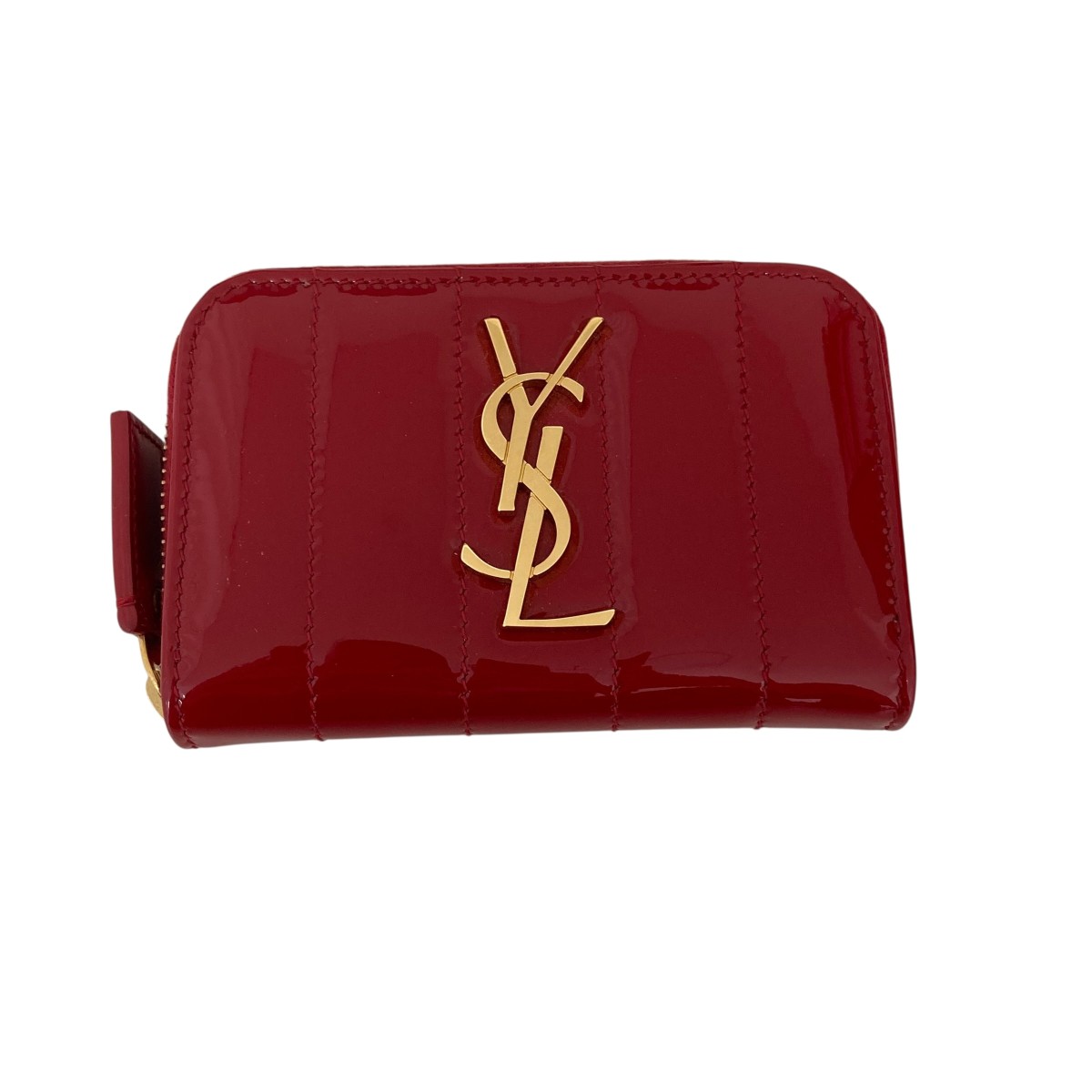 ☆新品同様☆YSL☆イヴサンローラン☆コインケース☆本革 YVES SAINT LAURENT イヴ・サンローラン ロゴ コインケース
