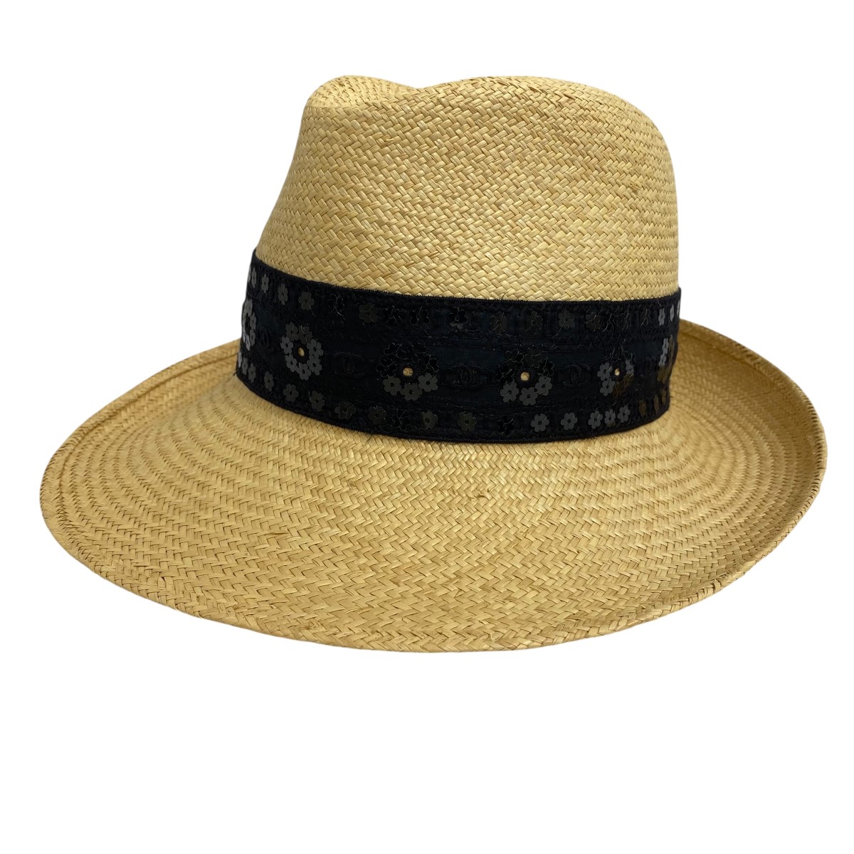 【中古】 CHANEL　 ストローハット ベージュ 【160426】（シャネル）