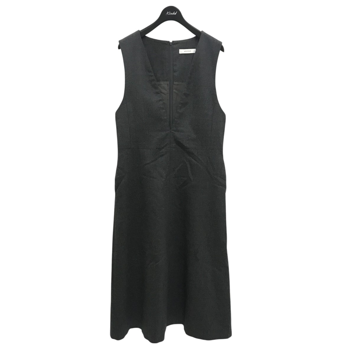 楽天市場】【中古】ADOREラッフルスリーブワンピース ブラック サイズ