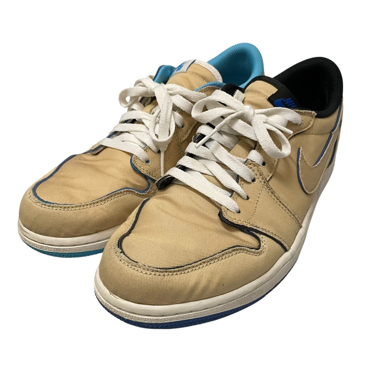 【中古】<br>NIKE<br>AIR JORDAN 1 LOW QS スニーカー CJ7891-200 ベージュ サイズ：27.5<br>【価格見直し】